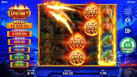 Aztec Fire 2 slot screenshot 4