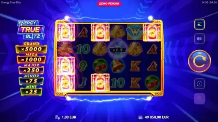 Energy True Blitz slot screenshot 2