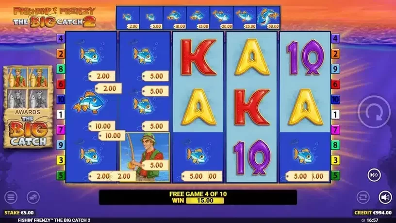 Fishin’ Frenzy The Big Catch 2 slot screenshot 