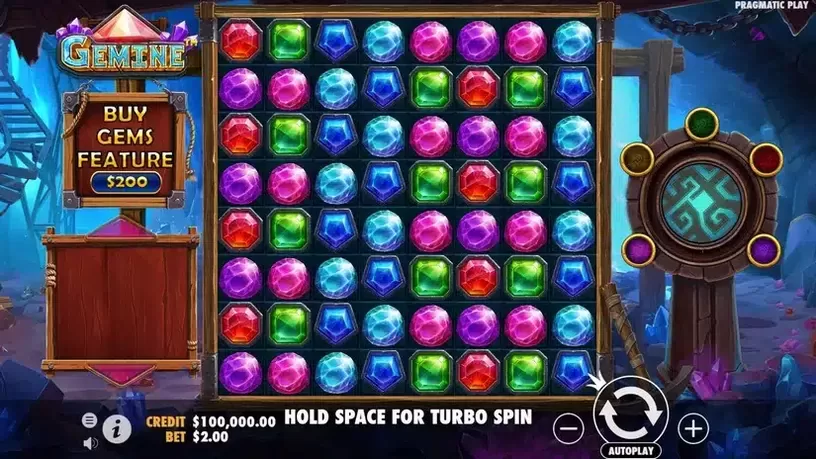 Gemine slot screenshot 1