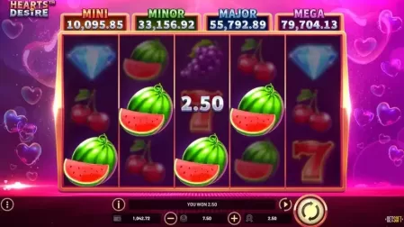 Hearts Desire slot screenshot 2
