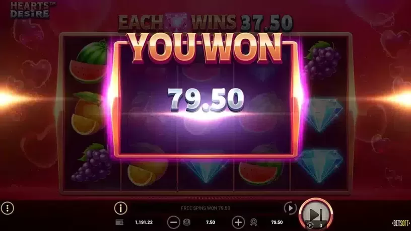 Hearts Desire slot screenshot 6