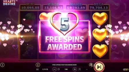 Hearts Desire slot screenshot 4