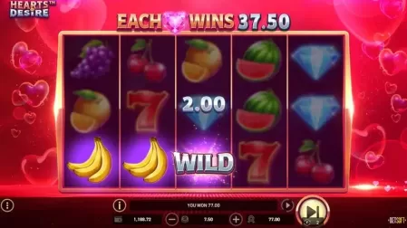 Hearts Desire slot screenshot 5
