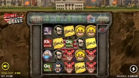Home of the Brave slot screenshot 2