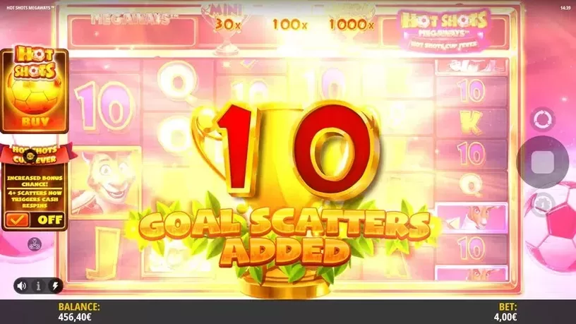 Hot Shots Megaways slot screenshot 3