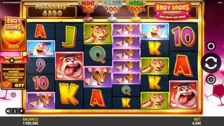 Hot Shots Megaways slot screenshot 1