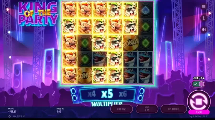 King of the Party slot screenshot