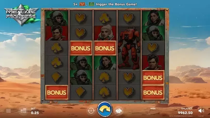 Metal Frontiers slot screenshot 2