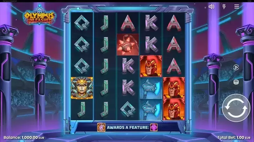 Olympus Unleashed slot screenshot 2