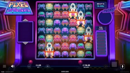 Pixel Invaders slot screenshot 2