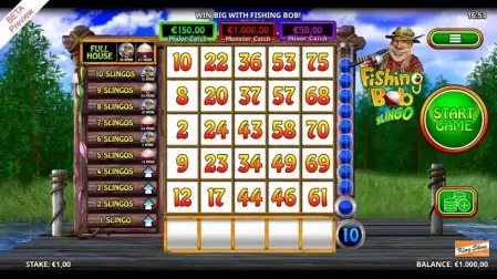 Slingo Fishing Bob slot screenshot 1