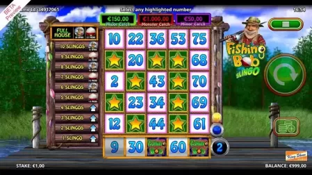 Slingo Fishing Bob slot screenshot 3