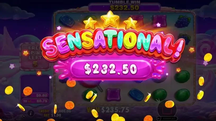 Sweet Bonanza 2500 slot screenshot 