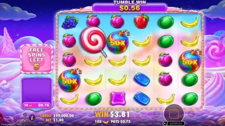 Sweet Bonanza 2500 slot screenshot 4