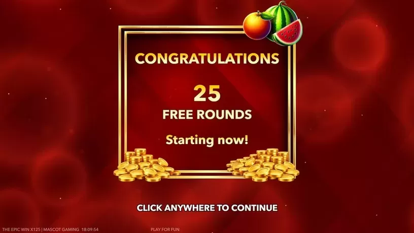The Epic Win x125 slot screenshot 3
