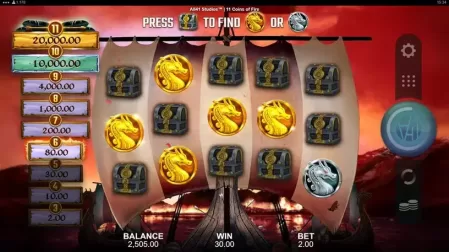 11 Coins of Fire slot screenshot 5