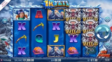 1K Yeti slot screenshot 1