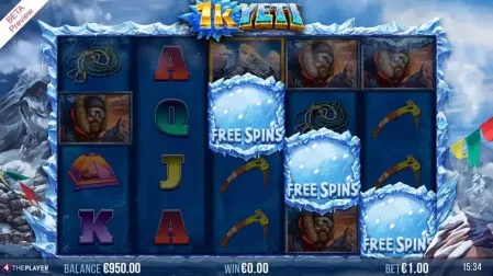 1K Yeti slot screenshot 2