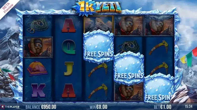 1K Yeti slot screenshot 2