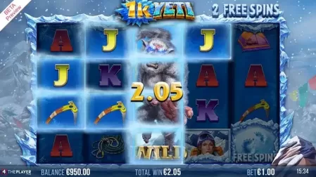 1K Yeti slot screenshot 4