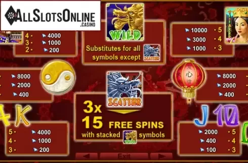 Screen2. 2 Dragons from EGT