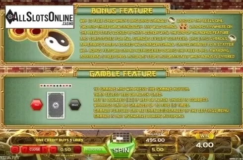 Paytable 2. 88 Riches from GameArt