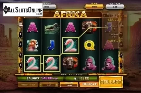 Win Screen. Africa (Betsense) from Betsense