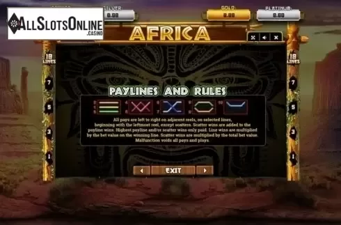 Lines. Africa (Betsense) from Betsense