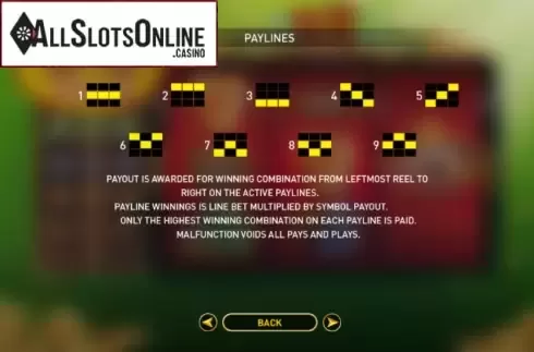 Paytable 2. Bai Ye Xing Fu from GamePlay