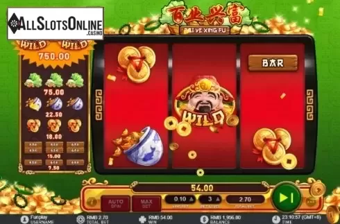 Win screen 1. Bai Ye Xing Fu from GamePlay