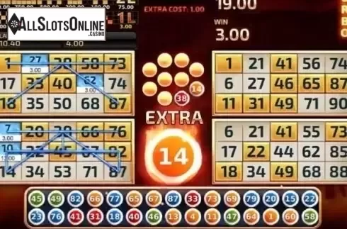 Game Screen 2. Bingo Firestorm from InBet Games