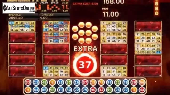 Game Screen 4. Bingo Firestorm from InBet Games