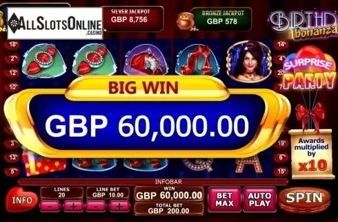 Big Win. Birthday Bonanza from Sigma Gaming
