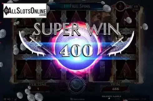 Big win screen