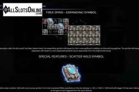 Special symbols screen