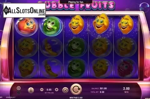 Win Screen 1. Bubble Fruits from GameArt