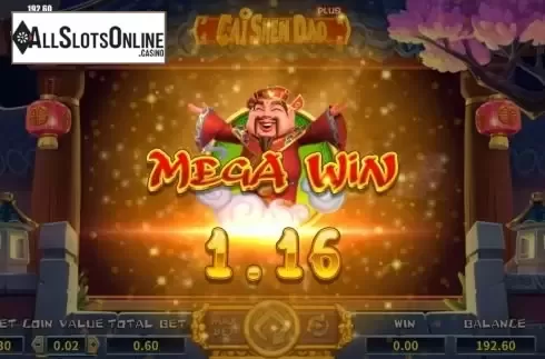 Big win screen