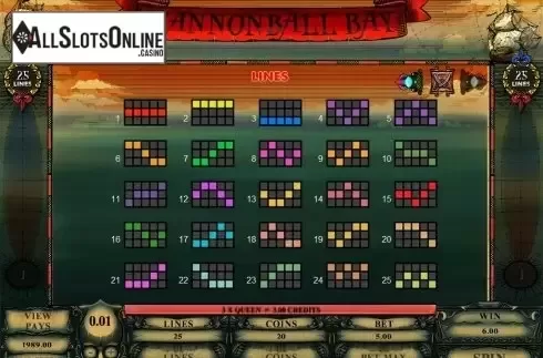 Screen6. Cannonball Bay from Microgaming