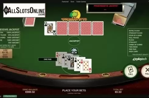 Game workflow 2. Caribbean Stud Poker (Playtech) from Playtech