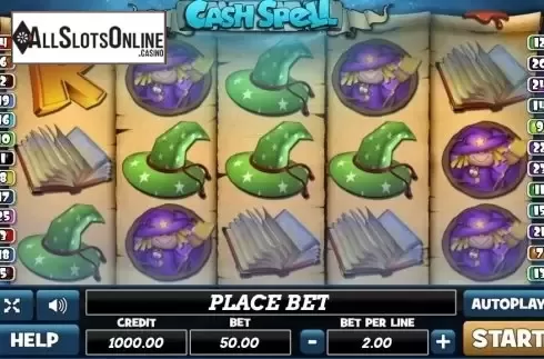 Reel Screen. Cash Spell from PlayPearls