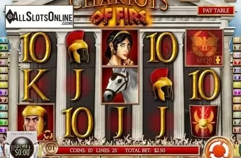 Screen 2. Chariots of Fire from Rival Gaming