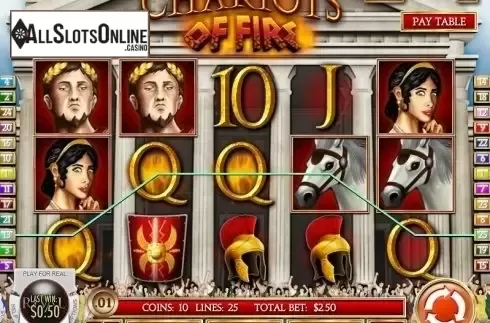 Screen 3. Chariots of Fire from Rival Gaming