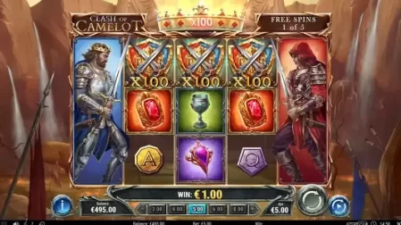 Clash of Camelot slot screenshot 3