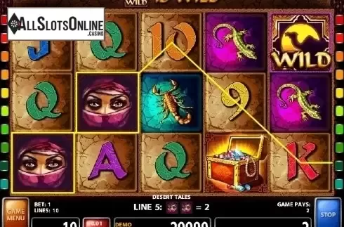Screen 1. Desert Tales from Casino Technology