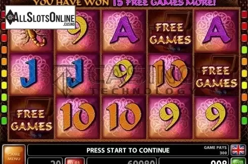 Screen 6. Desert Tales from Casino Technology