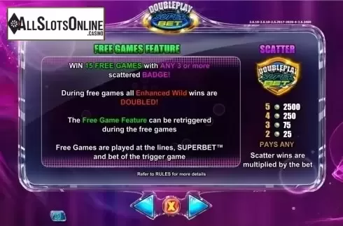Screen5. DoublePlay SuperBet HQ from NextGen