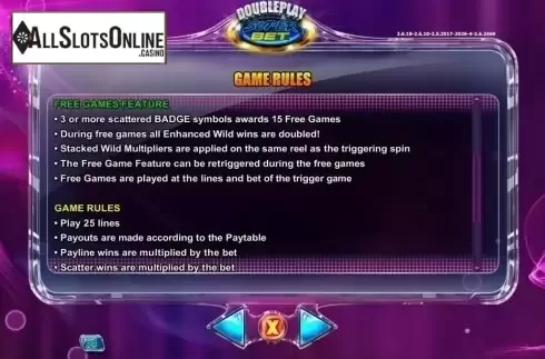 Screen9. DoublePlay SuperBet HQ from NextGen