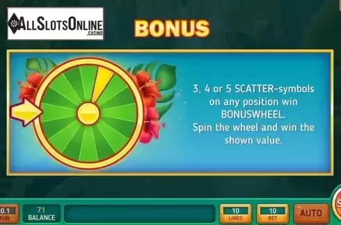 Game Features screen