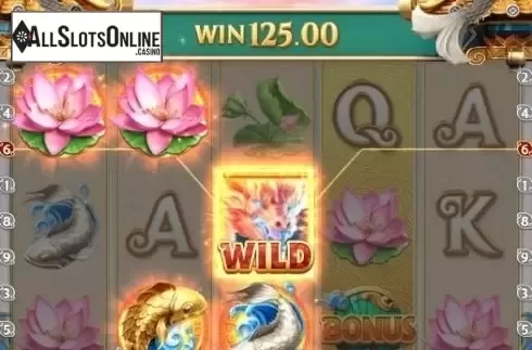 Win Screen. Dragon Legend from PG Soft